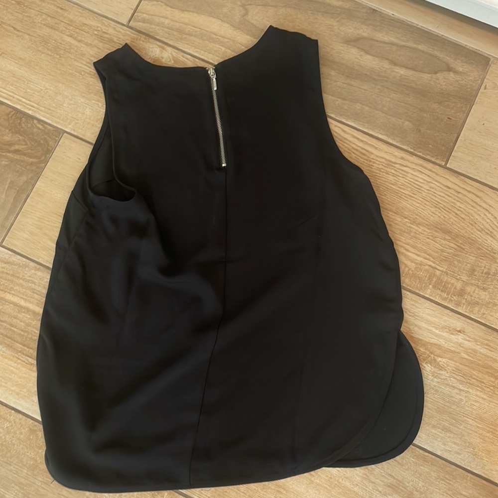 Forever 21 contemporary black tank top blouse - Picture 4 of 4